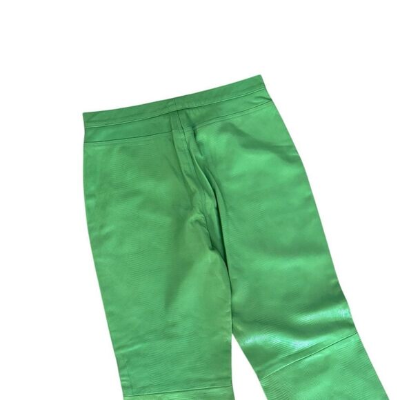 Ralph Lauren Black label 100% leather Green Pants NWT 10 - Picture 3 of 15